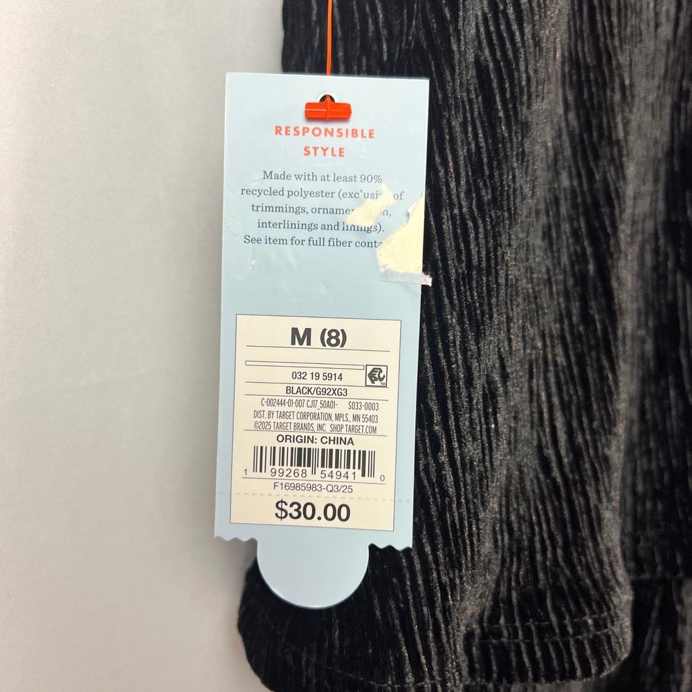 Cat & Jack Girls Black Plisse Sleeveless Wide Leg Jumpsuit Size M 8 NWT - Picture 7 of 7